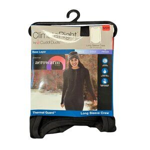 Cuddl Duds ClimateRight Women Small Aerowarm Thermal LS Crew Base Layer Warm Top